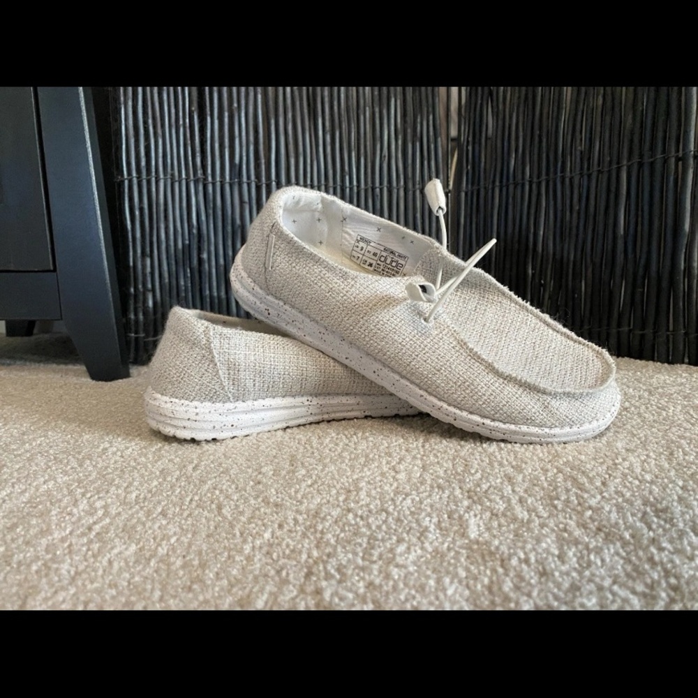 Hey Dude Cream Loafers